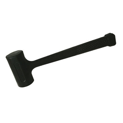 Silverline 456895 Black Dead Blow Hammer Mallet Rubber Head 16oz