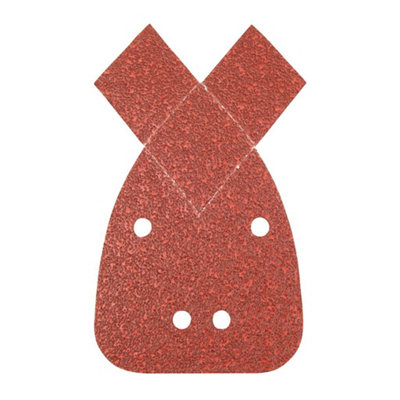 Silverline (536093) Hook & Loop Detail Sander Sheets with 2 Tips 140mm