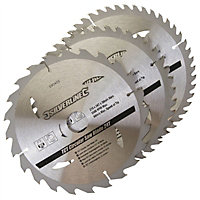 Silverline (690459) TCT Circular Saw Blades 24 40 48T 3pk 210 x 30 - 25 16mm