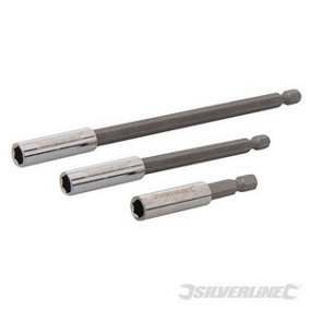 Silverline (724109) Magnetic Screwdriver Bit Holder 3pce 60 100 150mm