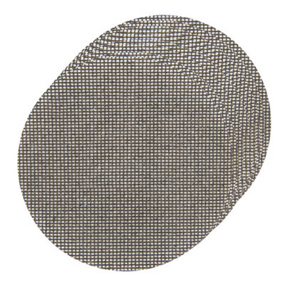 Silverline (754826) Hook & Loop Mesh Discs 150mm Pack of 10 ( 4 x 40G 4 x 80G 2 x 120G)