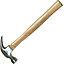Silverline 8oz Hardwood Shaft Handel Claw Hammer Hardened Steel Head 225g