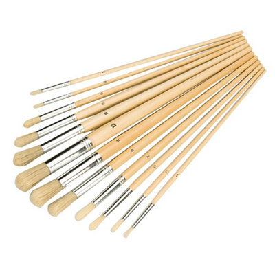 Silverline - Artists Paint Brush Set 12pce - Round Tips