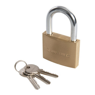 Silverline - Brass Padlock - 60mm