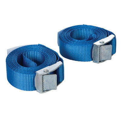 Silverline Cam Buckle 449682 Blue Tie Down Strap Set, 2 Pack