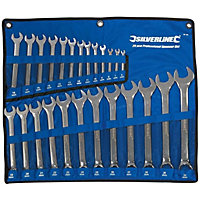 Silverline Combination Spanner Set 25pce SP100 Hand Tools 6 - 32mm