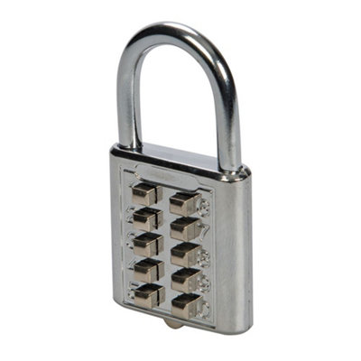 Silverline - Digital Combination Padlock 10-Digit - 38mm