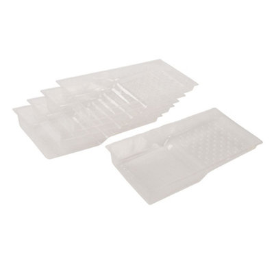 Silverline Disposable Roller Tray Liner 5pk 100mm DIY at B&Q