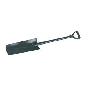 Silverline Drainage Steel Spade Handle Post Hole Trench 1150mm Shovel Tool GT38