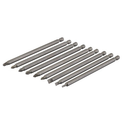 Silverline Extra-Long Power Bit Set 9Pce