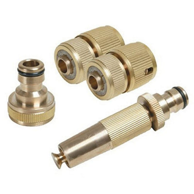 Silverline Fittings Set Brass 4pce - 4pce