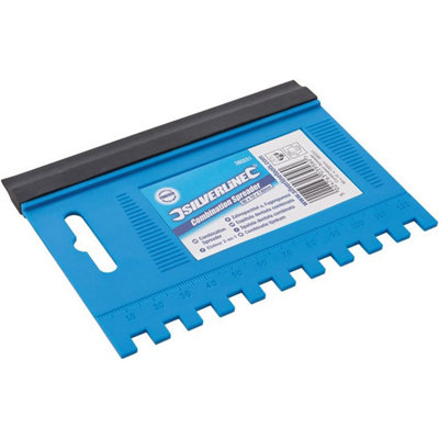 Silverline Flexible 380251 Blue Combination Adhesive Spreader Blade