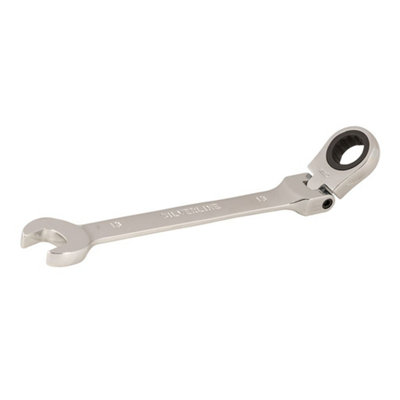 Silverline flexible head ratchet store spanner set