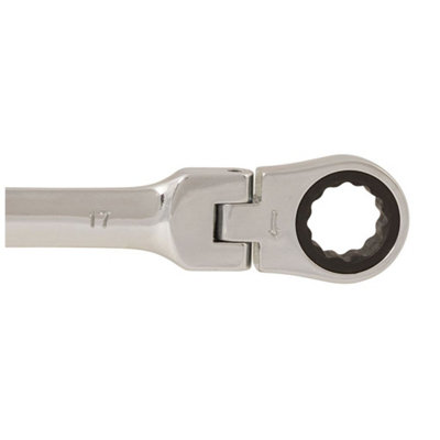 Silverline Flexible Head Ratchet Spanner - 17mm - 5