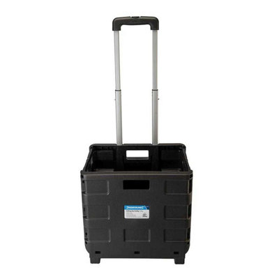 Silverline Folding Box Trolley Black (25kg)