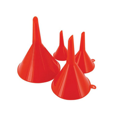 Silverline Funnel Set 4pce - 50, 75, 100 & 120mm
