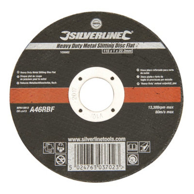 Silverline Heavy Duty Metal Slitting Disc Flat