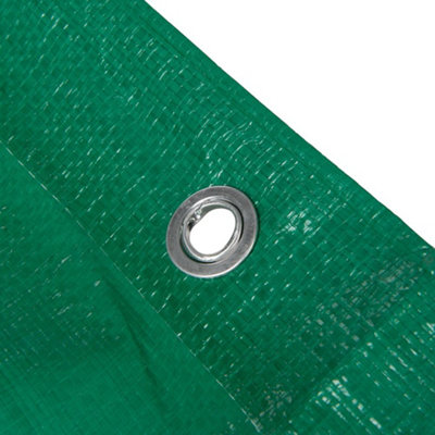 Silverline - Heavy Duty Tarpaulin - Cut 3 x 4m / Actual 2.85 x 3.9m - 5