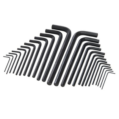 Silverline - Hex Key Long Series Set 25pce - Metric & AF