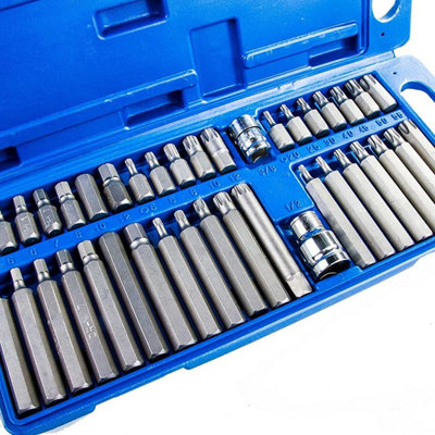 【スラリン】TK-8556KCMY×10セット Hexagon Spline Torx Bit Set 40pc | Mixed Precision Bits | Cromwell