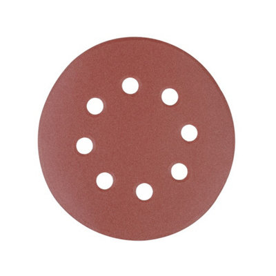Silverline - Hook & Loop Discs Punched 125mm 10pk - 125mm 240 Grit