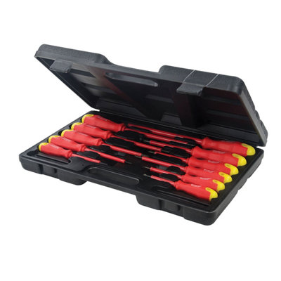 Silverline Insulated Soft Grip Screwdriver Set 11pce 918535 Hand Tools