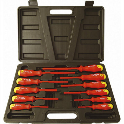 Silverline Insulated Soft Grip Screwdriver Set 11pce 918535 Hand Tools