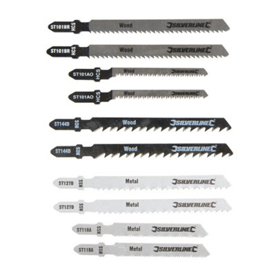 Silverline Jigsaw Blade Set 10Pce