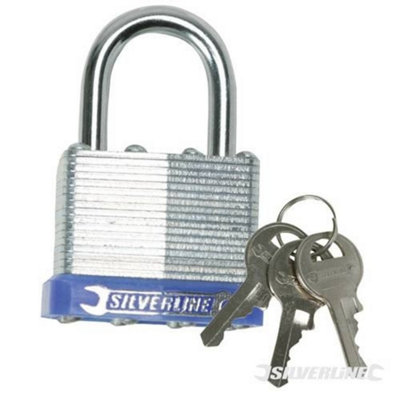 Silverline Laminated Padlock - 50mm