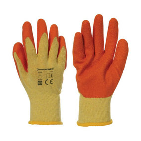 Silverline - Latex Builders Gloves 12 Pairs - XL 10