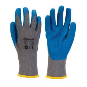 Silverline - Latex Builders Gloves - XL 10