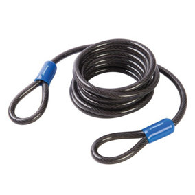 Silverline - Looped Steel Security Cable - 2.5m x 8mm