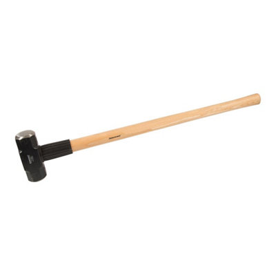 Silverline Lump Hammer 7lb 3.18kg Hardwood Handle Sledge Club Rubber Grip 633673