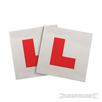 Silverline Magnetic 'L' Plates 2pce - 2pce