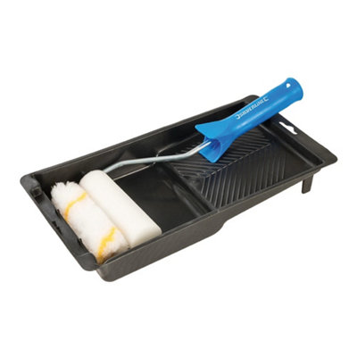 Silverline Mini Roller & Tray Set 100mm DIY at B&Q