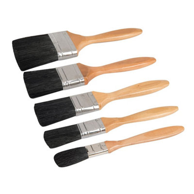 Silverline Mixed Bristle Brush Set 5pce DIY at B&Q