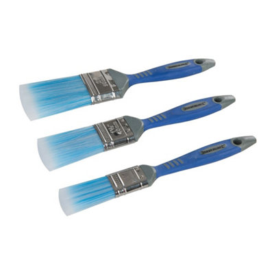 Silverline No-Loss Synthetic Paint Brush Set 3pce - 25, 40 & 50mm