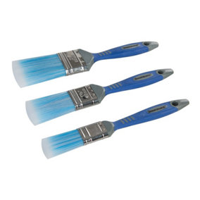 Silverline - No-Loss Synthetic Paint Brush Set 3pce - 3pce