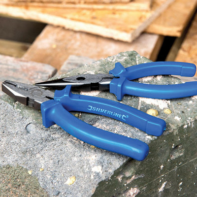 Silverline Pliers Set 3pce 427610 Hand Tools 160mm - 3