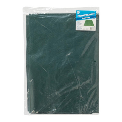Silverline Polyethylene Groundsheet Green (2m x 2m)