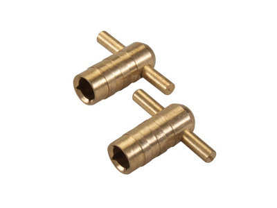 Silverline Radiator Bleed Key 2pk Pair DIY at B&Q