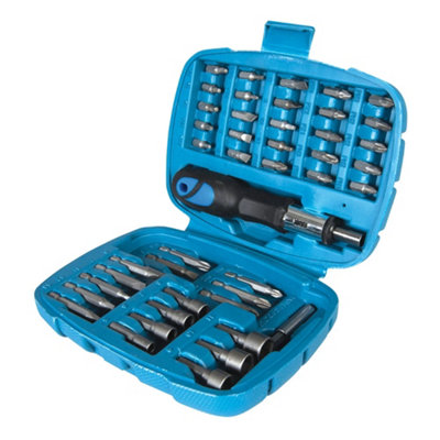 Silverline - Ratchet Screwdriver Bit & Socket Set 45pce - 45pce | DIY ...