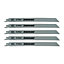 Silverline - Recip Saw Blades for Wood 5pk - HCS - 5tpi - 240mm