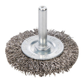 Silverline - Rotary Stainless Steel Wire Wheel Brush - 50mm