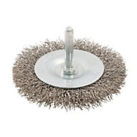 Silverline - Rotary Stainless Steel Wire Wheel Brush - 75mm