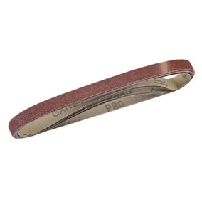Silverline - Sanding Belts 13 x 457mm 5pk - 80 Grit