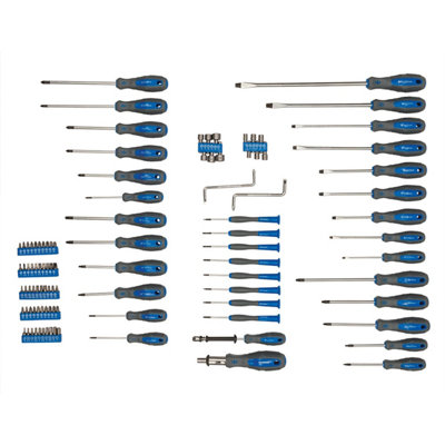 Silverline Screwdriver Set 283983 Hand Tools 100pce DIY at B&Q
