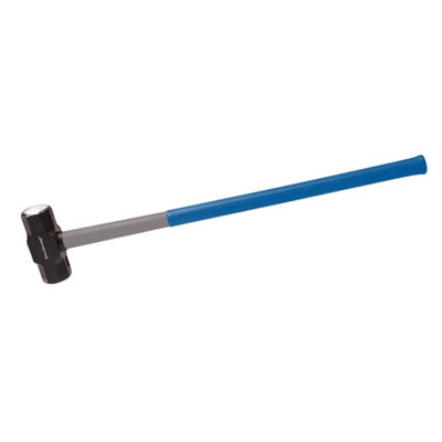 Silverline Sledge Hammer 10lb Fibreglass Handle Club Lump Rubber Grip 719767