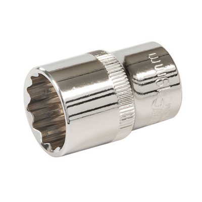 Silverline - Socket 1/2" Drive 12pt Metric - 19mm