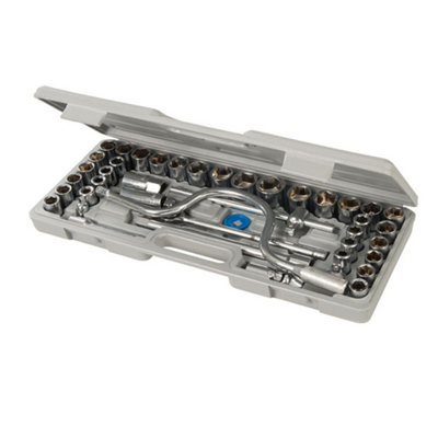 Silverline - Socket Set 1/2" Metric/AF 42pce - 42pce